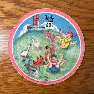 Vintage 1940s Voco The Alphabet Song Jack and Jill Childrens Picture Disc Record